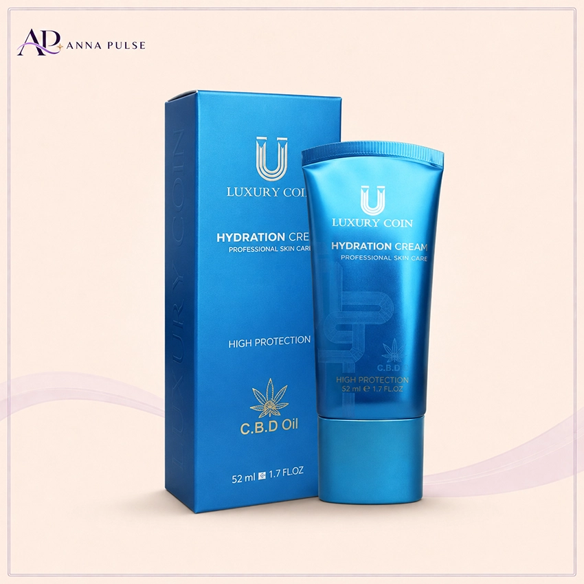 کرم آبرسان و مرطوب کننده صورت لاکچری کوین حاوی روغن CBD حجم 50 میلی لیتر
